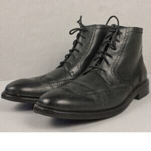 Cole Haan Oxford Brogue Wingtip Dress Shoes Mens 13 M Black Business Casual Wear